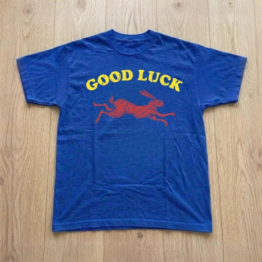 Good Luck Blue Cotton T Shirt
